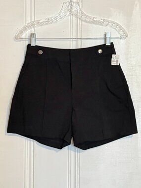 New Maurices High Waisted Black Dressy Bengaline Shorts 4" Inseam Size XS